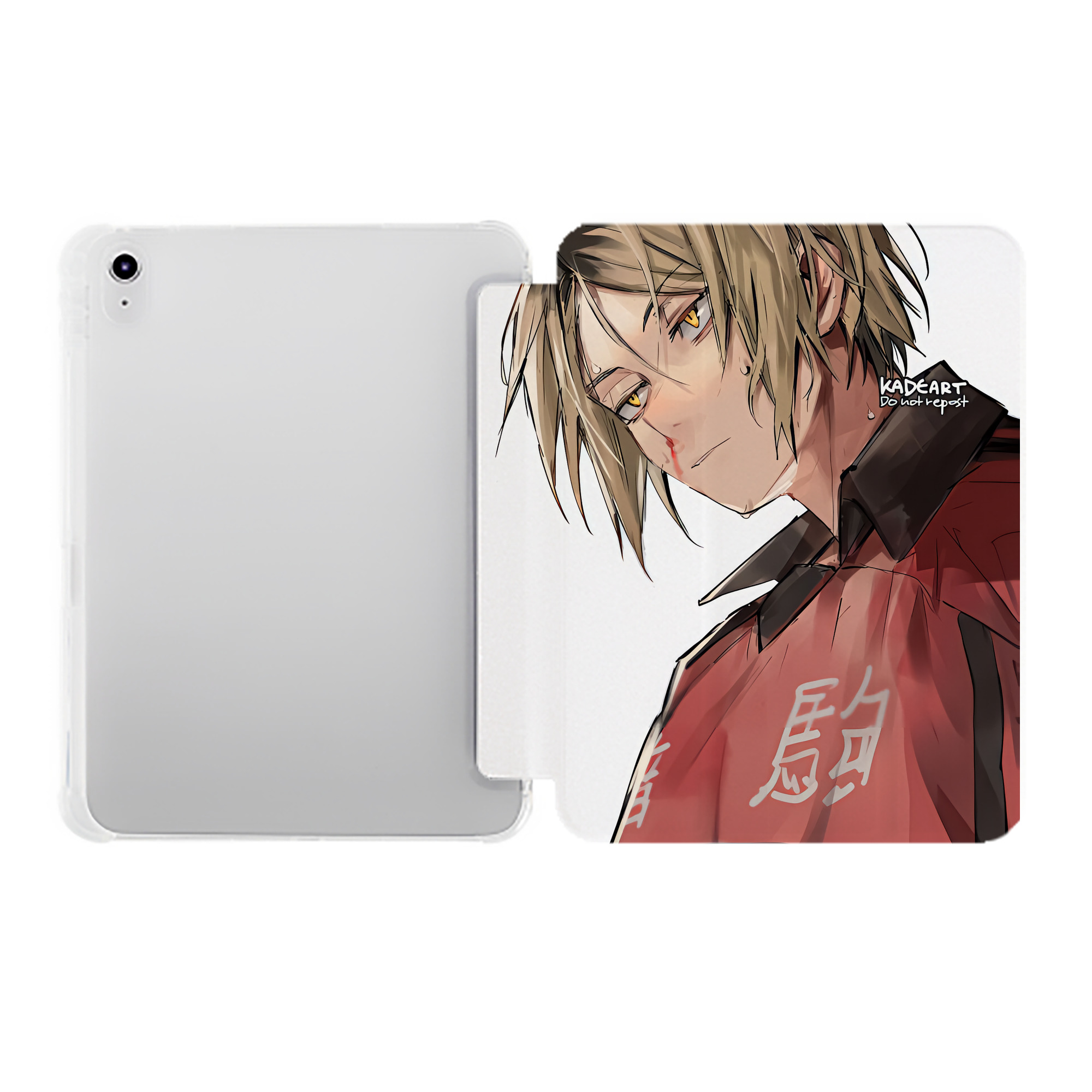 （画像用） ハイキュー!! Haikyu!! IPad ケース ペン収納付き 三つ折りスタンド PUレザー×シリコン 対応機種9.5/10.5/10.9インチ